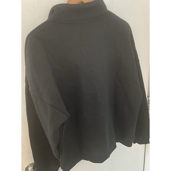 Anrabess 1/2 Zip Sweatshirt Women’s Large Black - Picture 4 of 4